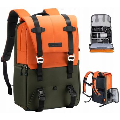 K&F Concept Beta Backpack 20L fotografický velkokapacitní batoh oranžový – Zboží Mobilmania