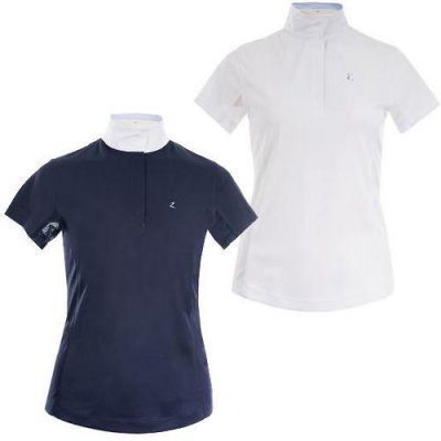 Horze Dámské závodní triko Blaire modrá – Zboží Dáma