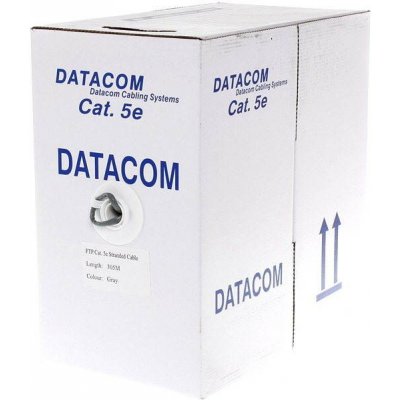 Datacom 1210 FTP Cat5e PVC kabel 305m, šedý – Zboží Mobilmania