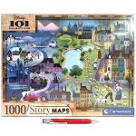 CLEMENTONI Story Maps: 101 dalmatinů 1000 dílků – Zboží Dáma