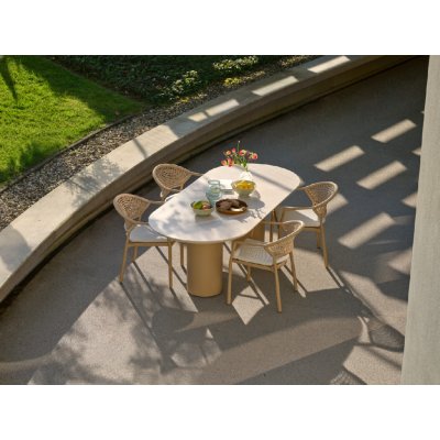 Hartman Valencia & Taragona cappuccino – stůl 220 × 100 cm + 6 křesel stůl + 4 židle – Hledejceny.cz