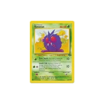 Pokémon kusová karta JU 63/64 Venonat - Jungle Stav: Excellent