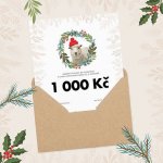 Czech Wool company Vánoční dárkový poukaz 1000 Kč – Zboží Dáma