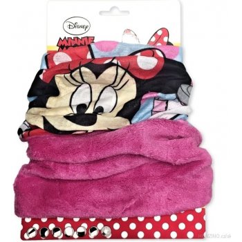 Setino dívčí nákrčník / multifunkční šátek Minnie Mouse Disney Růžová