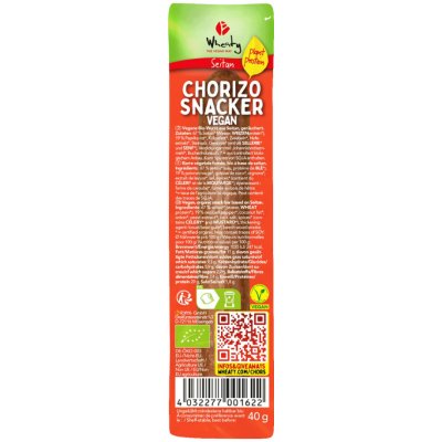 Wheaty Chorizo Snacker Vegan 40 g – Zboží Dáma