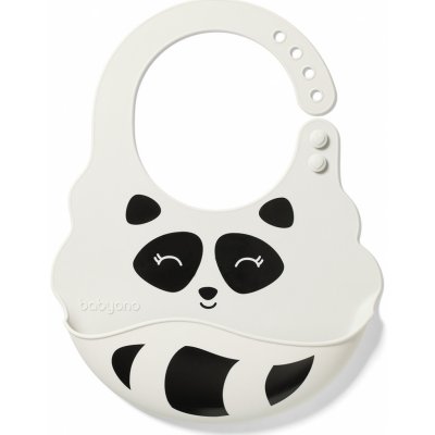 BabyOno silikonový bryndák s regulací zapínání Panda – Zboží Mobilmania