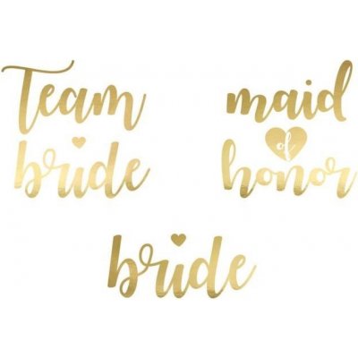 ptakoviny.cz Tetování - rozlučka se svobodou zlaté 13 ks – Hledejceny.cz