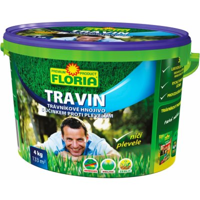 TRAVIN - trávníkové hnojivo s herbicidy 4 kg – Sleviste.cz
