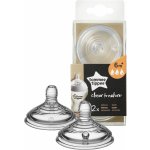 Tommee Tippee savička C2N pomalý průtok transparentní 2 ks – Zboží Dáma