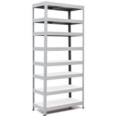 Trestles RH Regál 2200 x 800 x 300 mm 8 polic šedá – Zboží Mobilmania