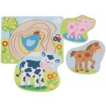 Goki vícevrstvá vkládačka Zvířátka z farmy – Sleviste.cz