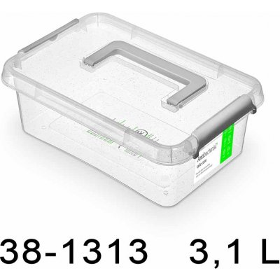 Orplast Úložný box NANOBOX 3,0 L čtverec antibakteriální s nanostříbrem 38-1313