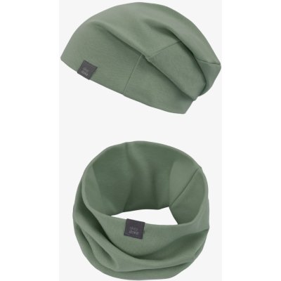Doke Set čepice a nákrčník organic oil green – Hledejceny.cz
