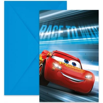 Procos Pozvánky papírové Cars Victory 6 ks – Zbozi.Blesk.cz