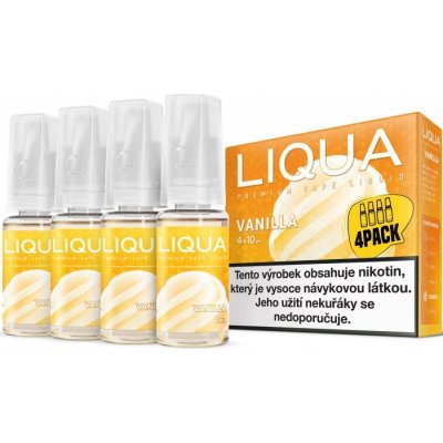 Ritchy Liqua Elements 4Pack Vanilla 4 x 10 ml 18 mg – Zboží Mobilmania