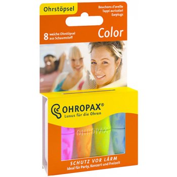 Ohropax Color Špunty do uší 8 kusů od 142 Kč - Heureka.cz