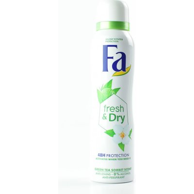 Fa Fresh & Dry Green Tea Woman deospray 150 ml – Zboží Mobilmania