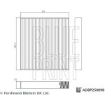 Filtr vzduchu v interiéru BLUE PRINT ADBP250098 – Hledejceny.cz