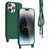 Pouzdro a kryt na mobilní telefon Jelly Case Rope Case na Samsung A24​ na krk - zelené