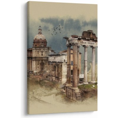Obraz - Forum Romanum, Řím, Itálie, jednodílný 60x90 cm – Hledejceny.cz