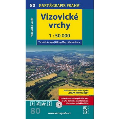 Vizovické vrchy mapa 1:50 000 – Hledejceny.cz