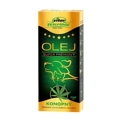 Vitar Veterinae Konopný olej 500 ml 5x – Hledejceny.cz