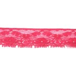 Krajka pevná 25mm nylon 541206 metráž - více barev Barva: 0007 Sytě růžová – Zboží Mobilmania