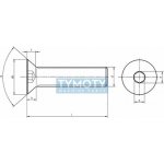 Šroub zápustný inbus DIN 7991 M4x6 nerez A4 – Hledejceny.cz