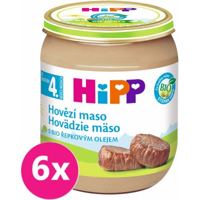 HiPP Bio Hovězí maso 6 x 125 g – Zboží Dáma