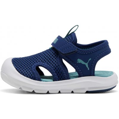 Puma FUN RACER SANDAL MESH V PS Tmavě modrá,Světle modrá,Bílá – Sleviste.cz