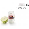 Elektrický kuchyňský kráječ Silikonové víčka na potraviny a nádobí Lékué Kit Reusable flexible lids o 8,5 cm | 2ks