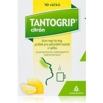 TANTOGRIP CITRÓN POR 600MG/10MG POR PLV SOL SCC 10