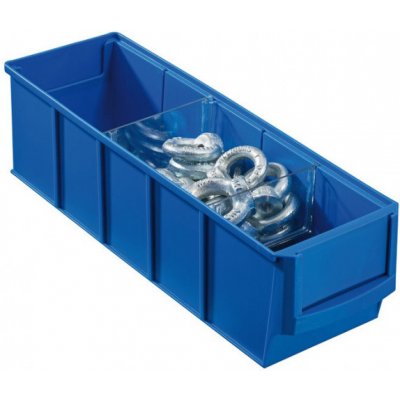 Allit Plastový regálový box ShelfBox 91 x 300 x 81 mm modrý