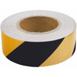 GMP samolepící reflexní páska 25 m x 5 cm žluto-černá – Zboží Mobilmania