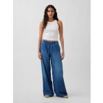 GAP Džíny Mid Rise Baggy UltraSoft Tmavě modrá – Sleviste.cz