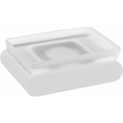 Sapho FLORI mýdlenka bílá mat/sklo satin – Zboží Mobilmania