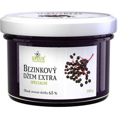 Grešík Džem Bezinkový extra Speciální 220 g – Sleviste.cz