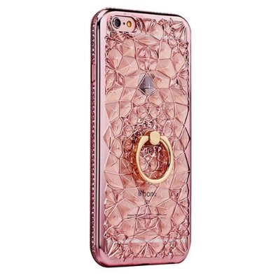 Pouzdro LUXURY DIAMOND GLITER KRYT APPLE IPHONE 6/6S Růžové