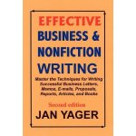 Effective Business & Nonfiction Writing Yager JanPaperback – Hledejceny.cz