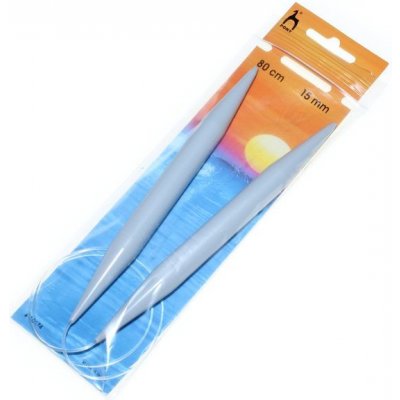 Jehlice kruhové 80cm 15mm Pony (plast) – Zboží Dáma