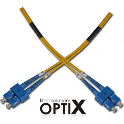 Opticord G657A OPTIX LC/UPC-SC/UPC Optický patch cord 09/125, 1m – Zboží Živě