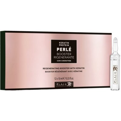 Black Professional Perlé Keratin Protein Booster Intenzívní kúra pro regeneraci a posílení poškozených vlasů 12 x 10 ml – Hledejceny.cz