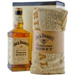 Jack Daniel's Honey 35% 0,7 l (dárkové balení ručník) – Zboží Dáma