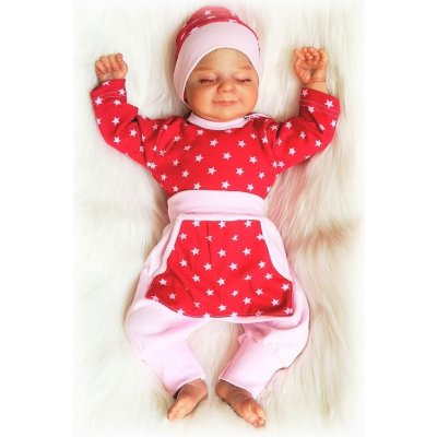 Kojenecká 2D souprava body baggy Hvězda růžová – Zboží Dáma