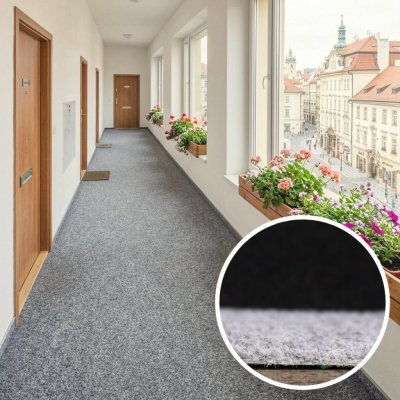 Betap Wembley šedá s nopy 70 x 330 cm – Zbozi.Blesk.cz