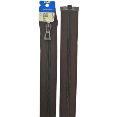 Zip DMC spirálový dělitelný No 6 délka 25 až 70 cm barva 2334 tmavě hnědá délka 50 cm – Hledejceny.cz