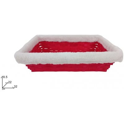 PROHOME - Košík 32x22x8,5cm červený – Hledejceny.cz
