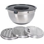 Excellent Houseware Nerezová mísa se sadou struhadel 27 cm – Sleviste.cz