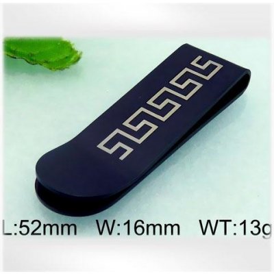 Spona na peníze Ocelová tmavá se vzorem – Zboží Dáma