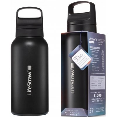 LifeStraw Go 2.0 Stainless Steel 1 l černá – Zboží Mobilmania